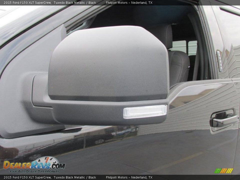 2015 Ford F150 XLT SuperCrew Tuxedo Black Metallic / Black Photo #13