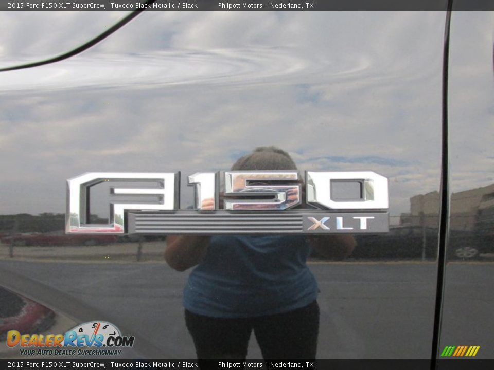 2015 Ford F150 XLT SuperCrew Tuxedo Black Metallic / Black Photo #14