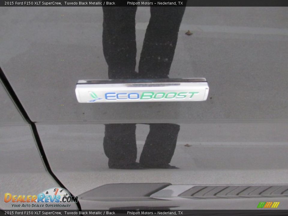 2015 Ford F150 XLT SuperCrew Tuxedo Black Metallic / Black Photo #15
