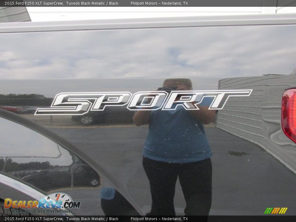 2015 Ford F150 XLT SuperCrew Tuxedo Black Metallic / Black Photo #16