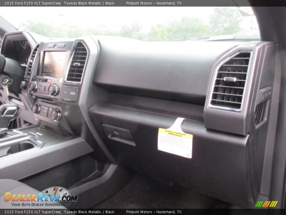 2015 Ford F150 XLT SuperCrew Tuxedo Black Metallic / Black Photo #18