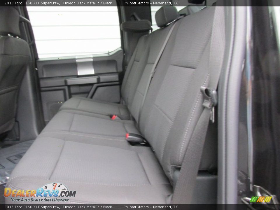 2015 Ford F150 XLT SuperCrew Tuxedo Black Metallic / Black Photo #20