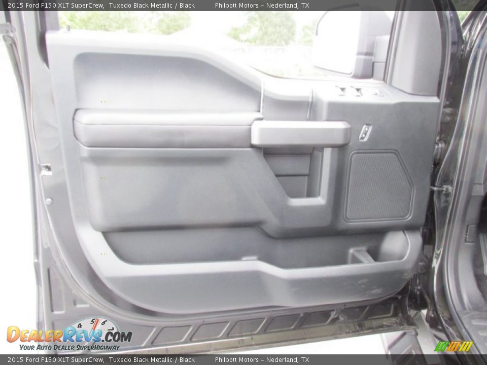 2015 Ford F150 XLT SuperCrew Tuxedo Black Metallic / Black Photo #21
