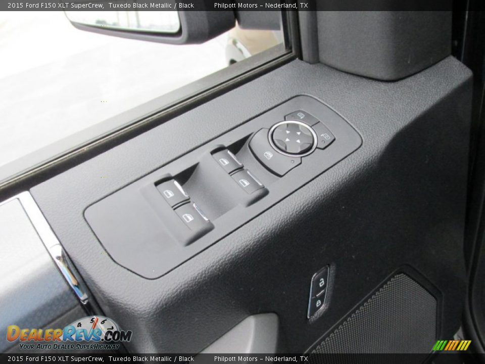 2015 Ford F150 XLT SuperCrew Tuxedo Black Metallic / Black Photo #22