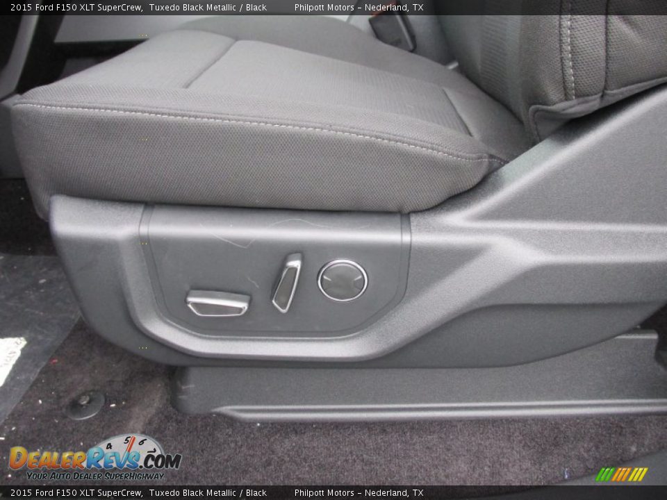 2015 Ford F150 XLT SuperCrew Tuxedo Black Metallic / Black Photo #24