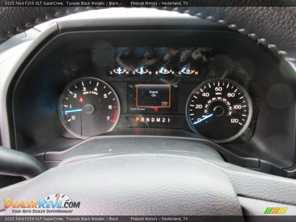 2015 Ford F150 XLT SuperCrew Tuxedo Black Metallic / Black Photo #33