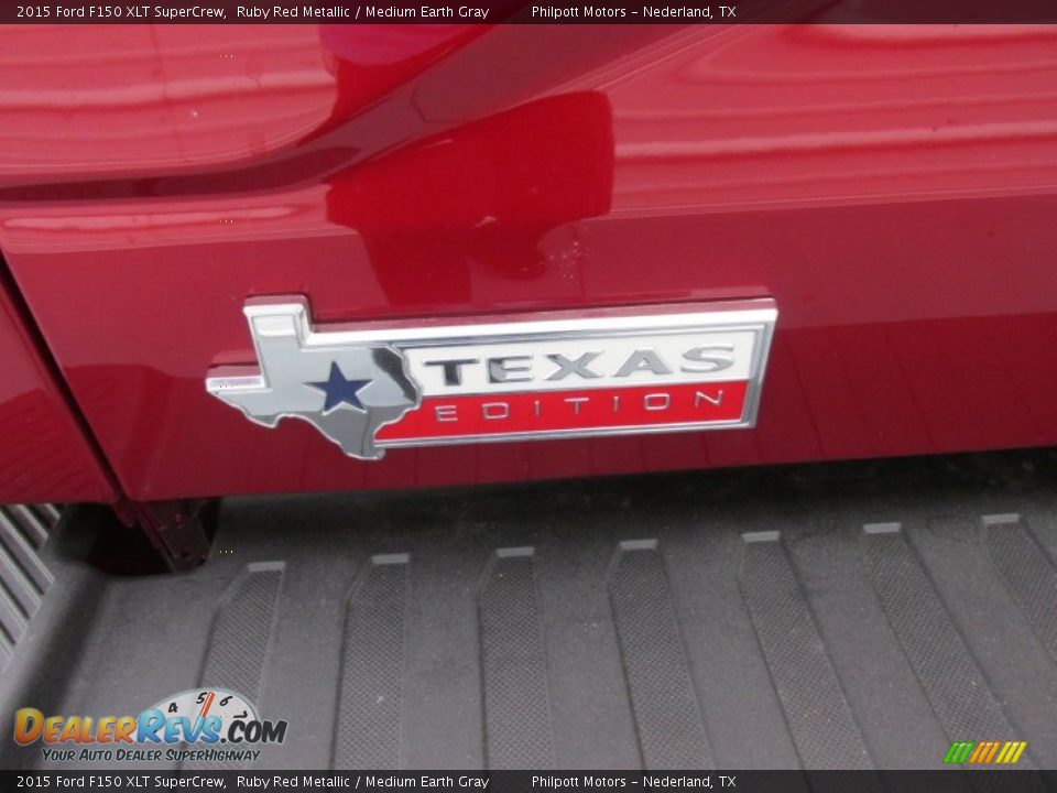 2015 Ford F150 XLT SuperCrew Ruby Red Metallic / Medium Earth Gray Photo #15