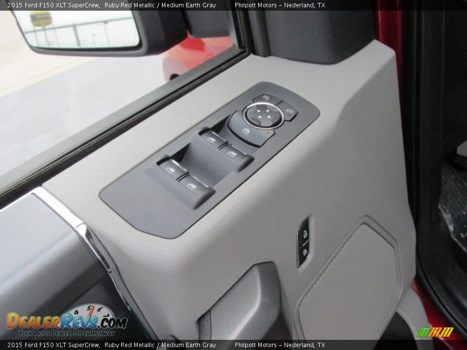 2015 Ford F150 XLT SuperCrew Ruby Red Metallic / Medium Earth Gray Photo #21