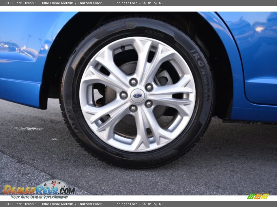 2012 Ford Fusion SE Blue Flame Metallic / Charcoal Black Photo #8