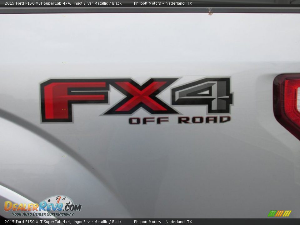 2015 Ford F150 XLT SuperCab 4x4 Ingot Silver Metallic / Black Photo #16