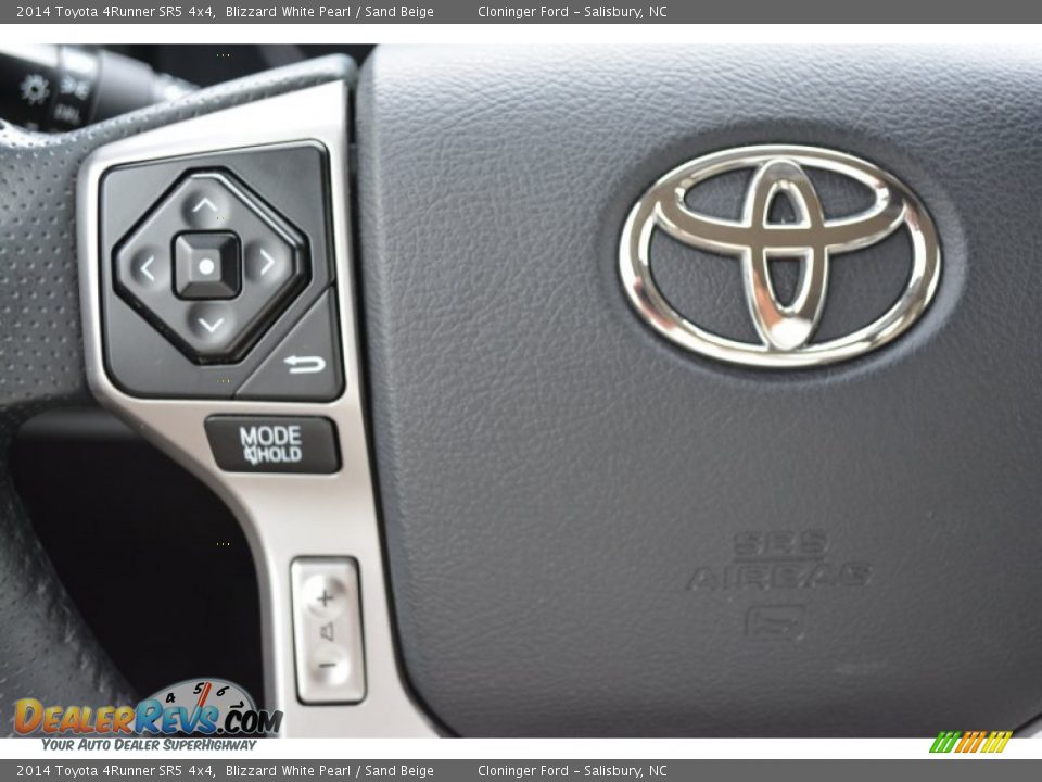 2014 Toyota 4Runner SR5 4x4 Blizzard White Pearl / Sand Beige Photo #25