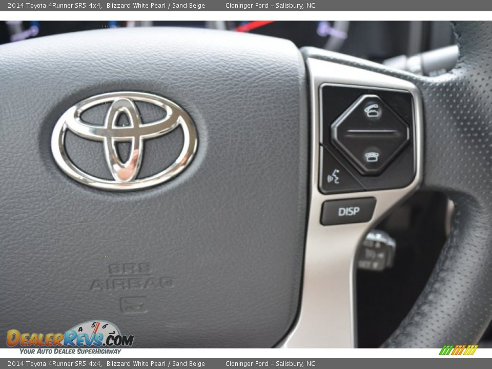 2014 Toyota 4Runner SR5 4x4 Blizzard White Pearl / Sand Beige Photo #26