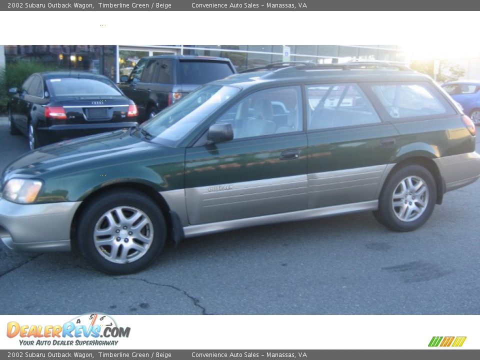 Front 3/4 View of 2002 Subaru Outback Wagon Photo #1