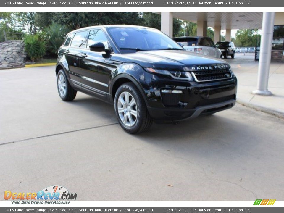 2016 Land Rover Range Rover Evoque SE Santorini Black Metalllic / Espresso/Almond Photo #1
