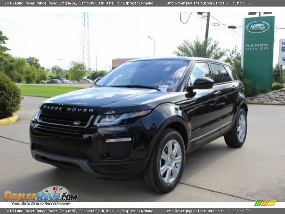 2016 Land Rover Range Rover Evoque SE Santorini Black Metalllic / Espresso/Almond Photo #6
