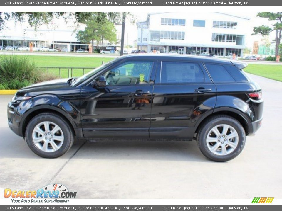 2016 Land Rover Range Rover Evoque SE Santorini Black Metalllic / Espresso/Almond Photo #7