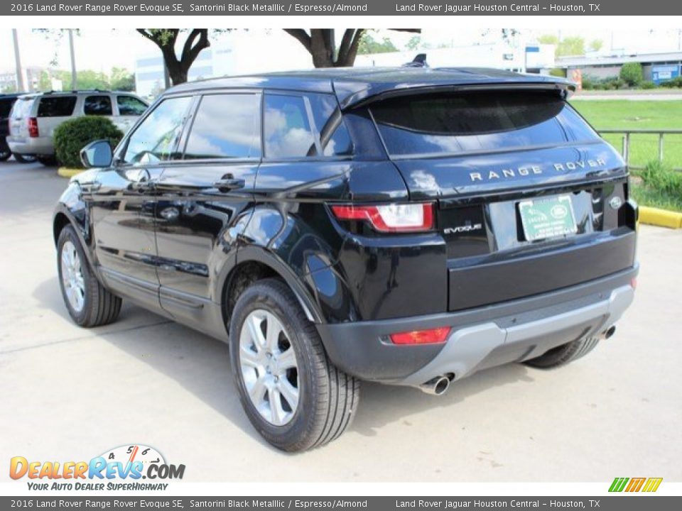 2016 Land Rover Range Rover Evoque SE Santorini Black Metalllic / Espresso/Almond Photo #8