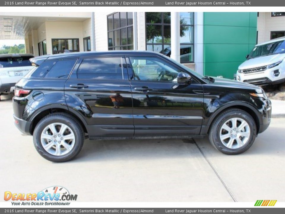 2016 Land Rover Range Rover Evoque SE Santorini Black Metalllic / Espresso/Almond Photo #11