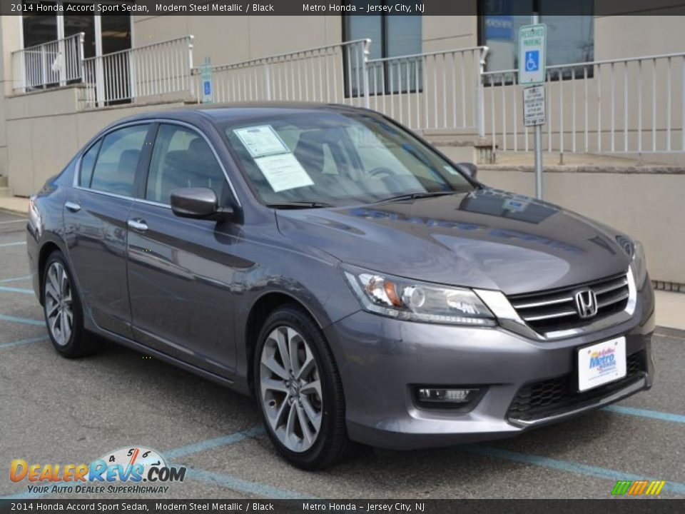 2014 Honda Accord Sport Sedan Modern Steel Metallic / Black Photo #1