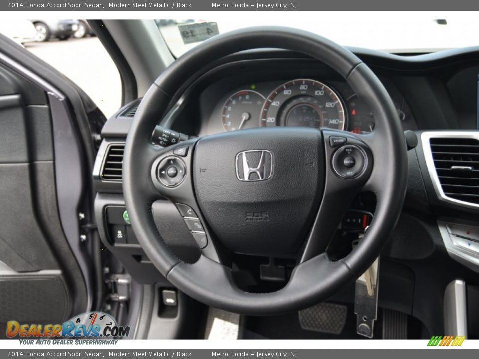 2014 Honda Accord Sport Sedan Modern Steel Metallic / Black Photo #16