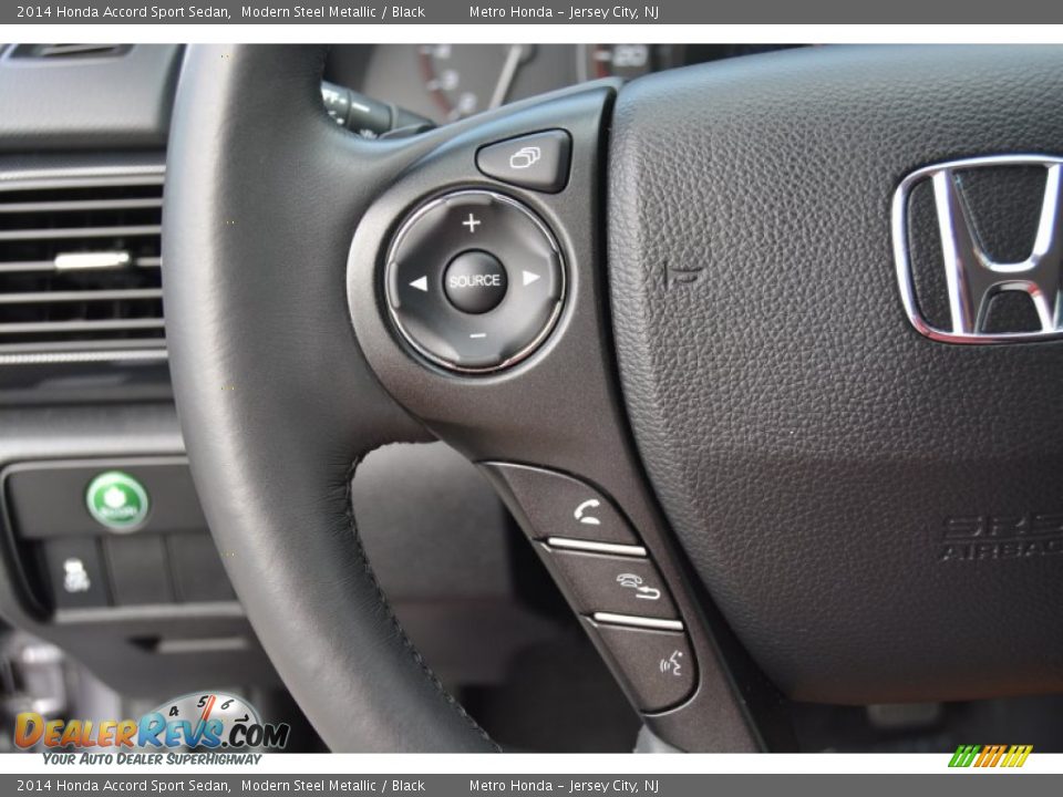 2014 Honda Accord Sport Sedan Modern Steel Metallic / Black Photo #17