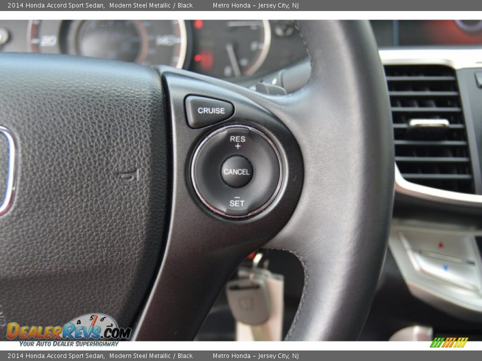 2014 Honda Accord Sport Sedan Modern Steel Metallic / Black Photo #18