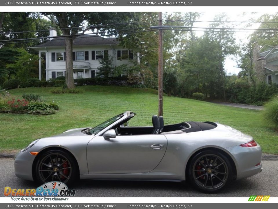 2013 Porsche 911 Carrera 4S Cabriolet GT Silver Metallic / Black Photo #3