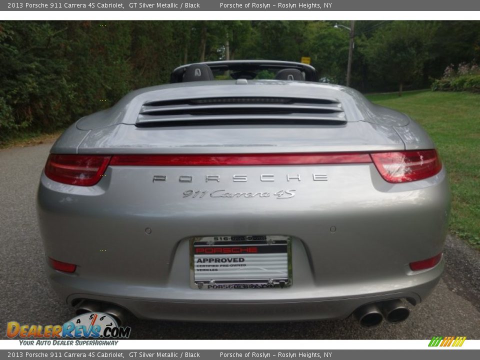 2013 Porsche 911 Carrera 4S Cabriolet GT Silver Metallic / Black Photo #5