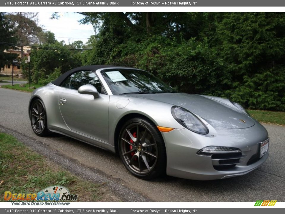 2013 Porsche 911 Carrera 4S Cabriolet GT Silver Metallic / Black Photo #6