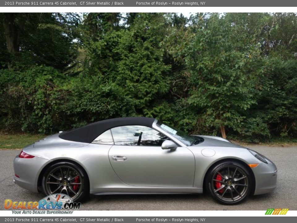 GT Silver Metallic 2013 Porsche 911 Carrera 4S Cabriolet Photo #7