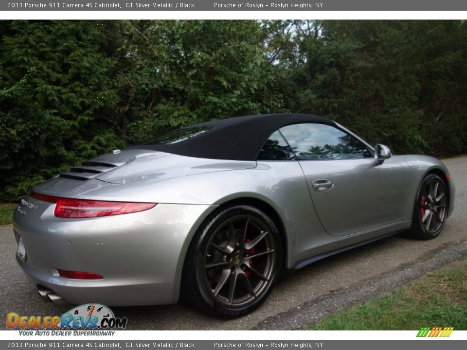 2013 Porsche 911 Carrera 4S Cabriolet GT Silver Metallic / Black Photo #8