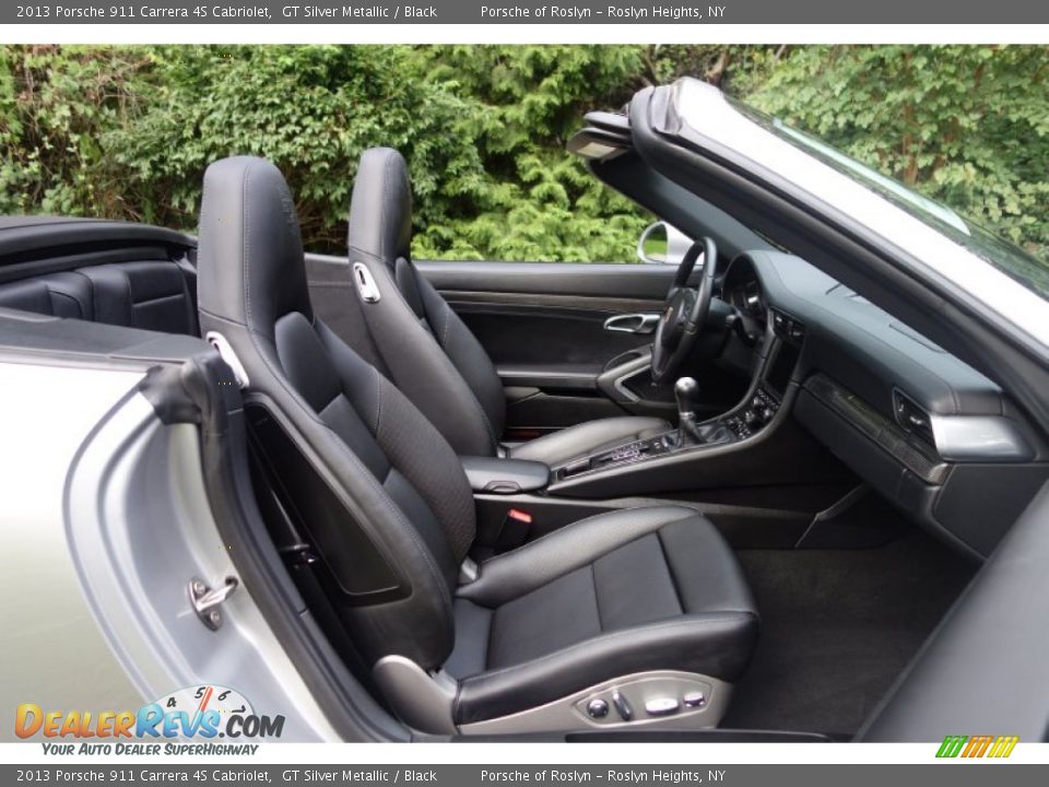 2013 Porsche 911 Carrera 4S Cabriolet GT Silver Metallic / Black Photo #13