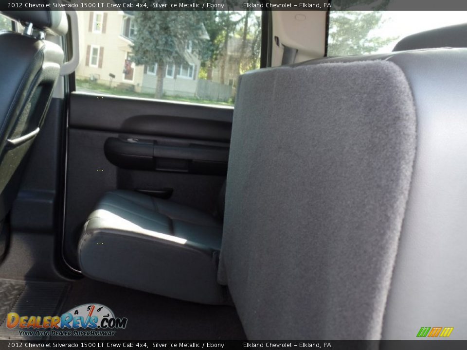 2012 Chevrolet Silverado 1500 LT Crew Cab 4x4 Silver Ice Metallic / Ebony Photo #28