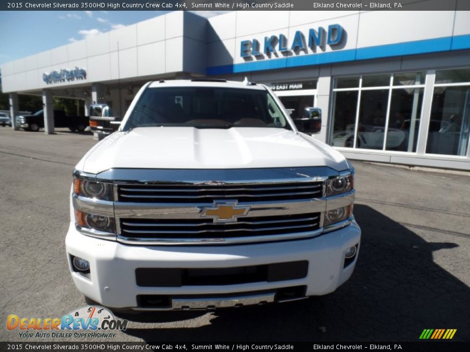 2015 Chevrolet Silverado 3500HD High Country Crew Cab 4x4 Summit White / High Country Saddle Photo #1