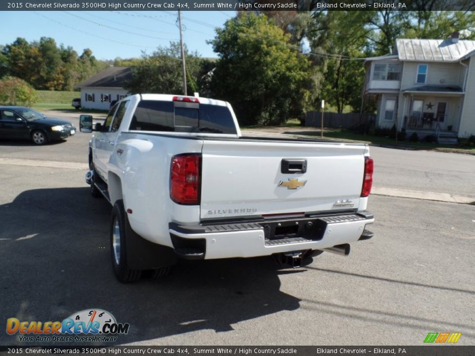 2015 Chevrolet Silverado 3500HD High Country Crew Cab 4x4 Summit White / High Country Saddle Photo #5