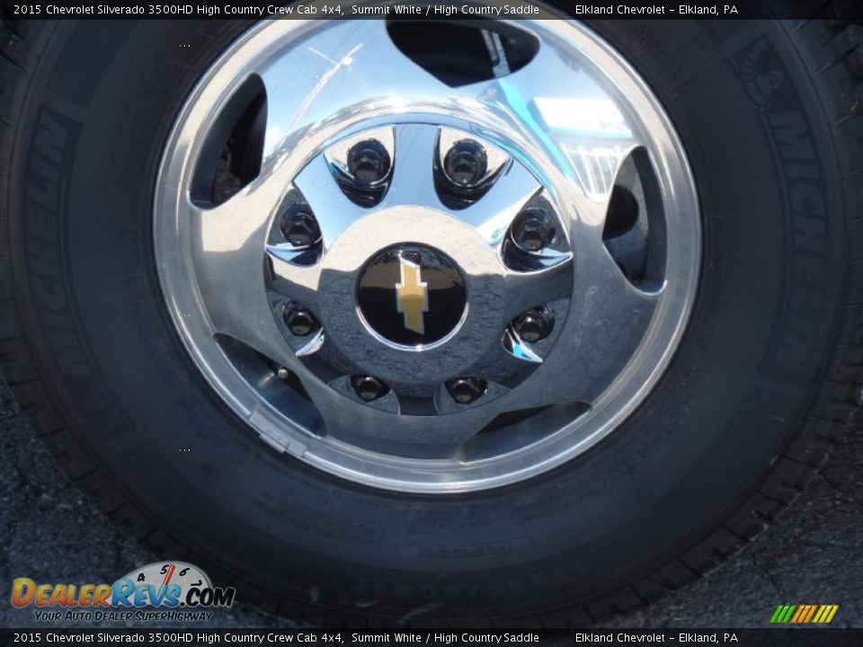 2015 Chevrolet Silverado 3500HD High Country Crew Cab 4x4 Summit White / High Country Saddle Photo #10