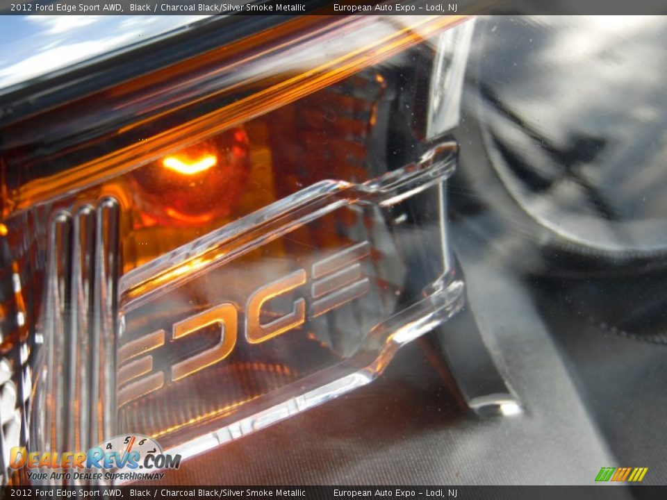2012 Ford Edge Sport AWD Black / Charcoal Black/Silver Smoke Metallic Photo #10