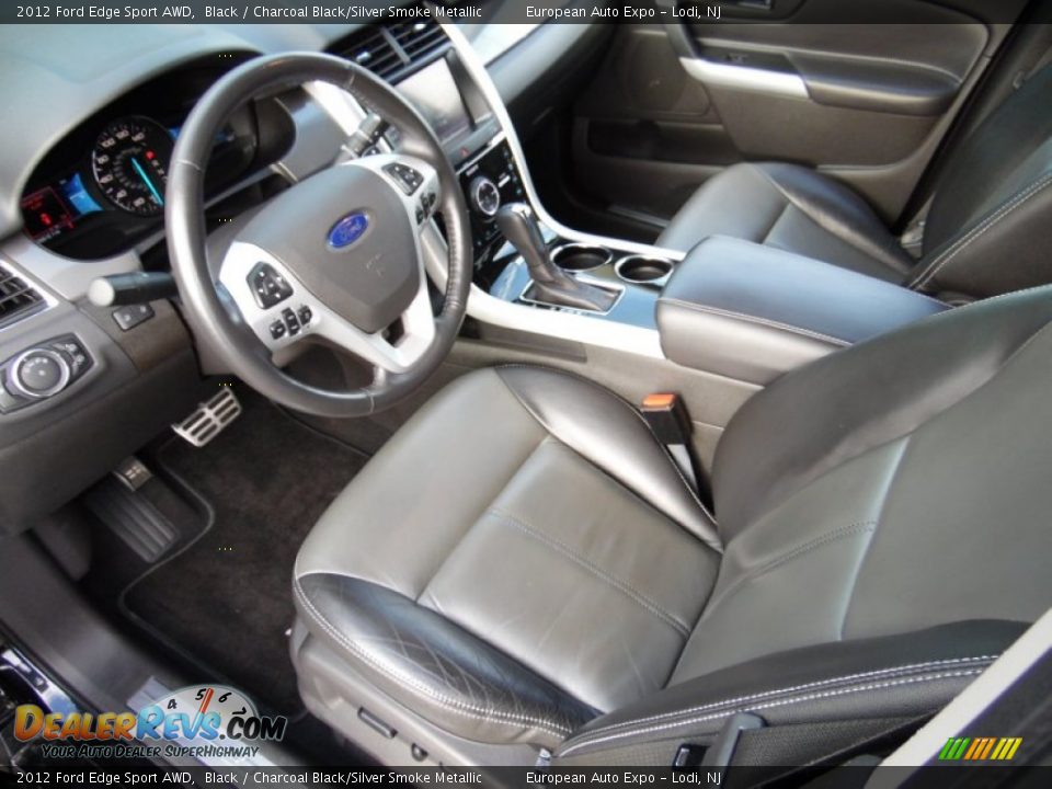 Charcoal Black/Silver Smoke Metallic Interior - 2012 Ford Edge Sport AWD Photo #16