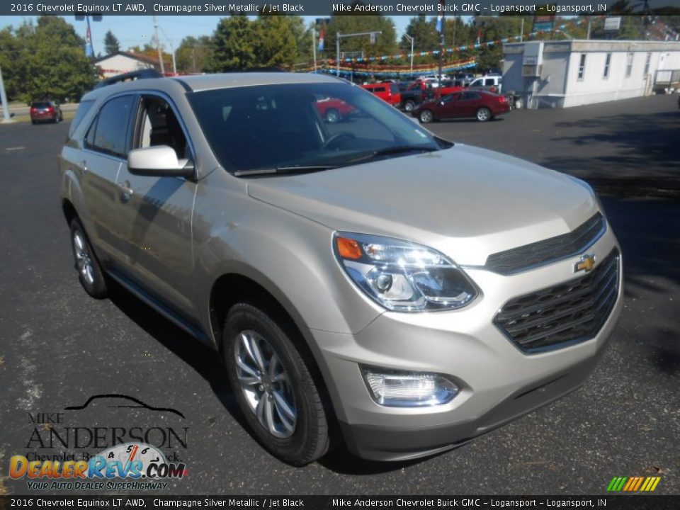 2016 Chevrolet Equinox LT AWD Champagne Silver Metallic / Jet Black Photo #1
