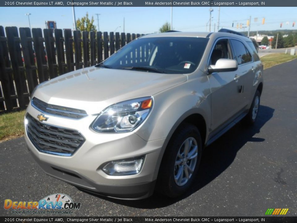 2016 Chevrolet Equinox LT AWD Champagne Silver Metallic / Jet Black Photo #2