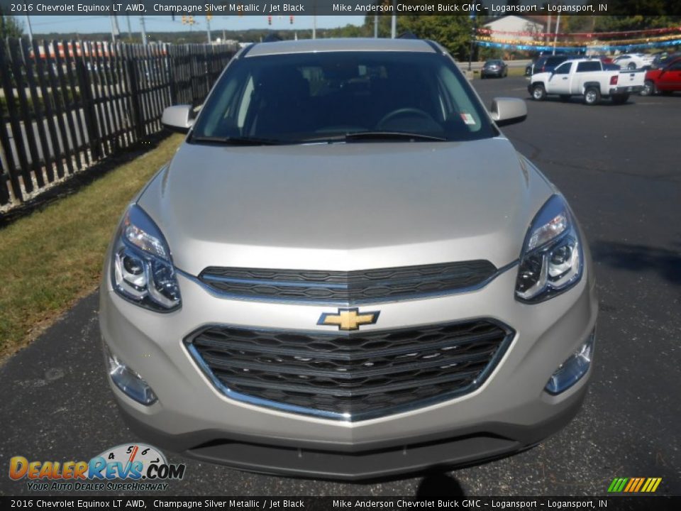2016 Chevrolet Equinox LT AWD Champagne Silver Metallic / Jet Black Photo #3
