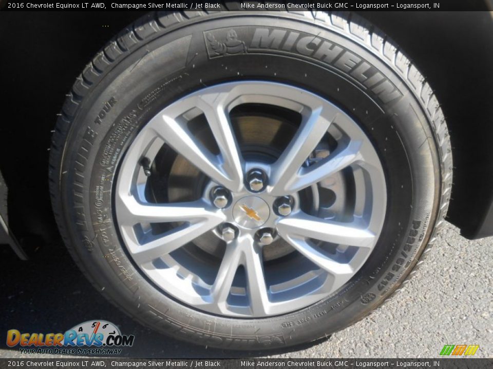 2016 Chevrolet Equinox LT AWD Champagne Silver Metallic / Jet Black Photo #4
