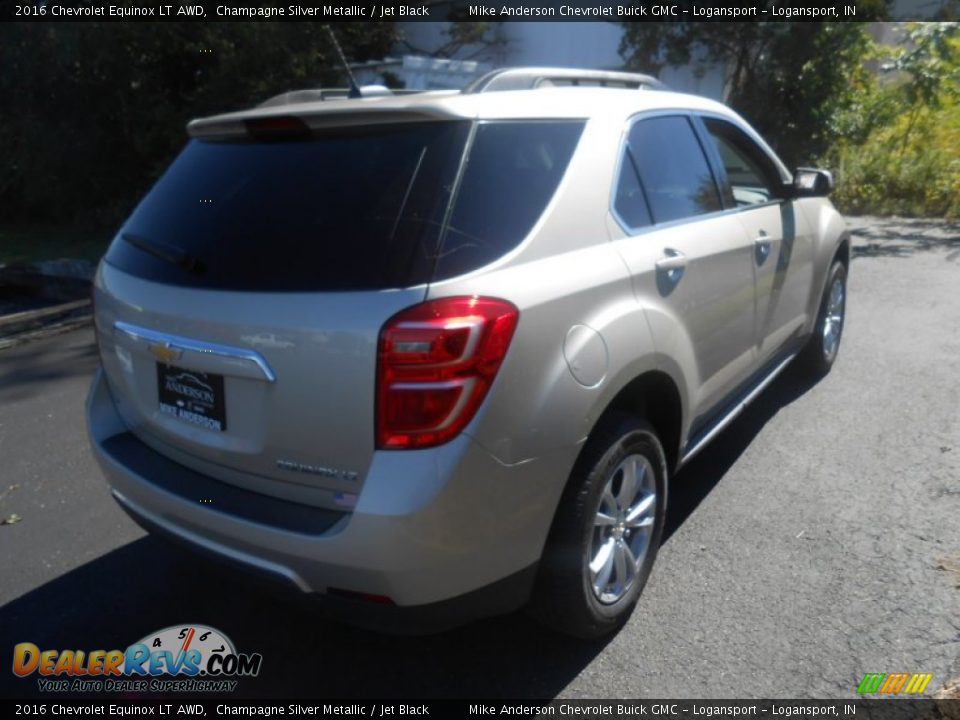 2016 Chevrolet Equinox LT AWD Champagne Silver Metallic / Jet Black Photo #5
