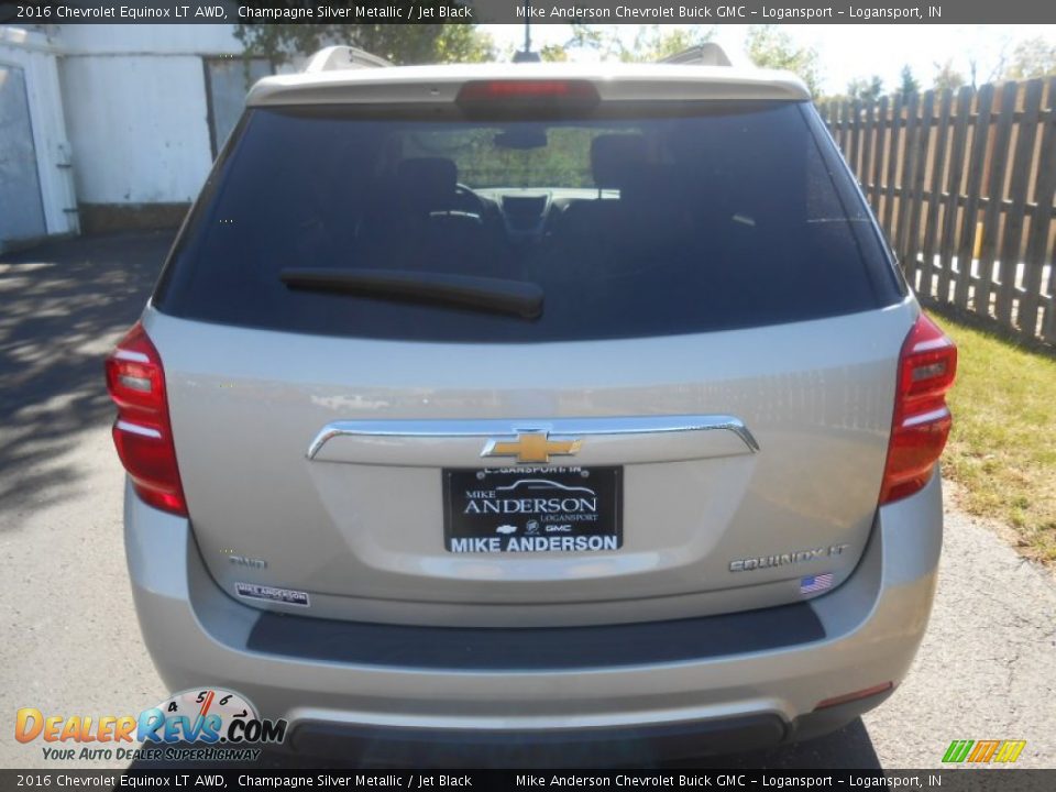 2016 Chevrolet Equinox LT AWD Champagne Silver Metallic / Jet Black Photo #6