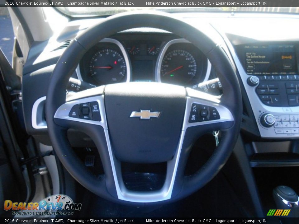 2016 Chevrolet Equinox LT AWD Champagne Silver Metallic / Jet Black Photo #12