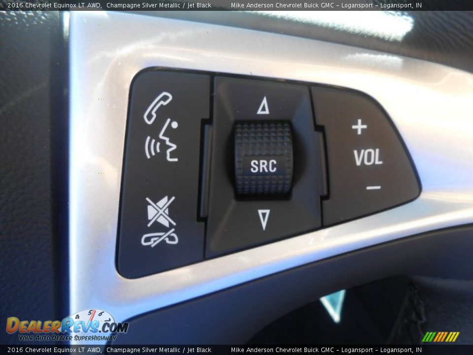 2016 Chevrolet Equinox LT AWD Champagne Silver Metallic / Jet Black Photo #14