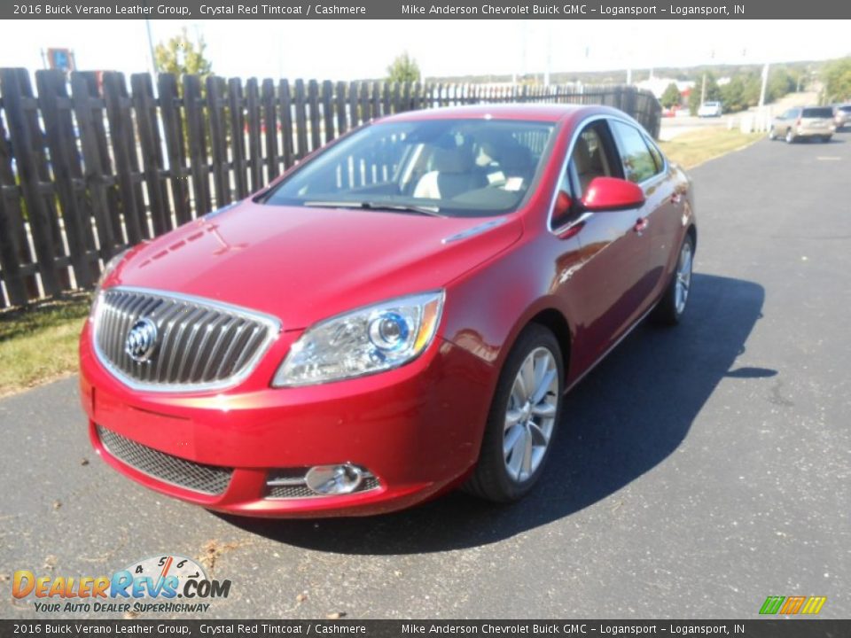 2016 Buick Verano Leather Group Crystal Red Tintcoat / Cashmere Photo #3
