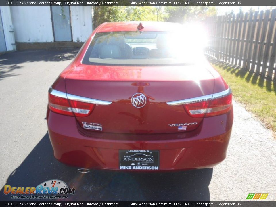 2016 Buick Verano Leather Group Crystal Red Tintcoat / Cashmere Photo #6