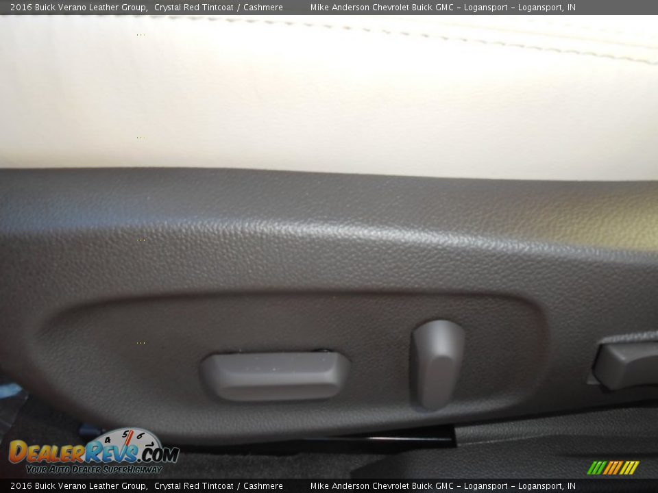 2016 Buick Verano Leather Group Crystal Red Tintcoat / Cashmere Photo #12