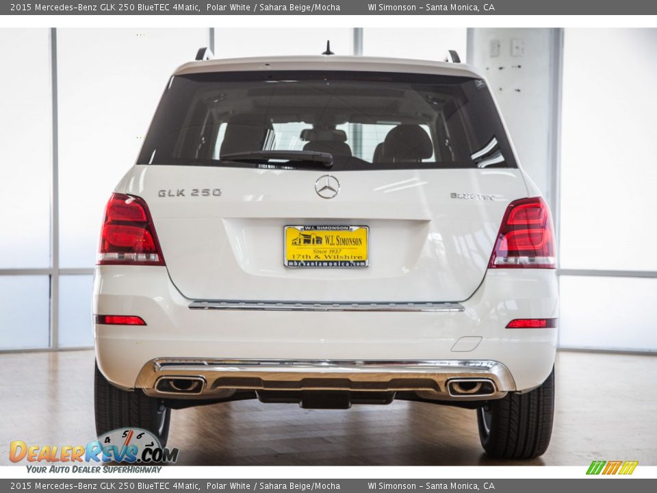 2015 Mercedes-Benz GLK 250 BlueTEC 4Matic Polar White / Sahara Beige/Mocha Photo #4